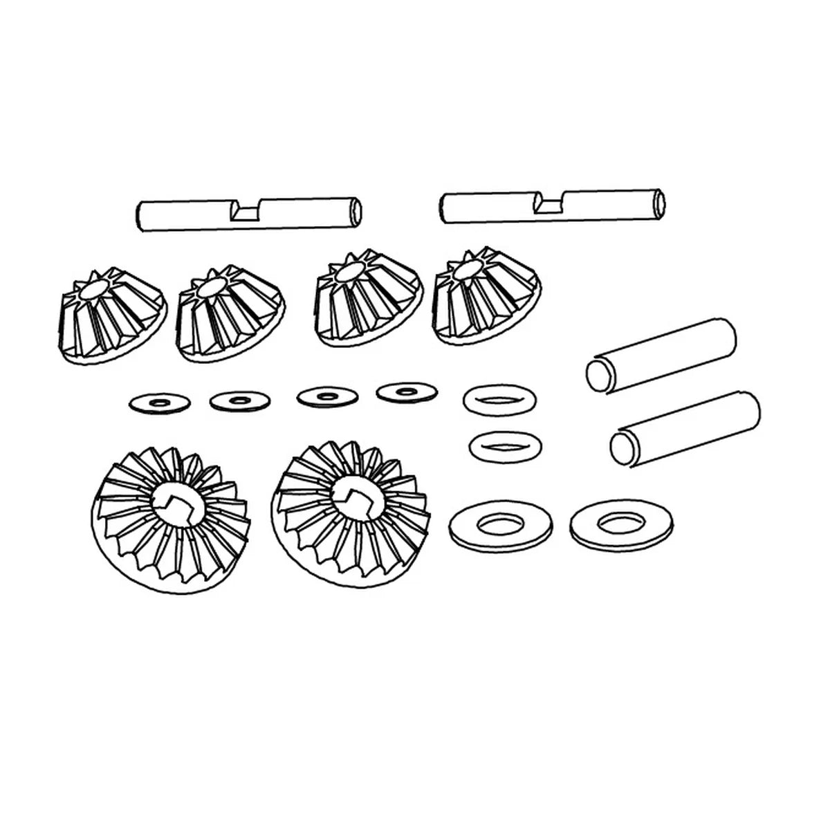Absima Differential-Kegelräder für Monster Truck Kinetic-9 1320045