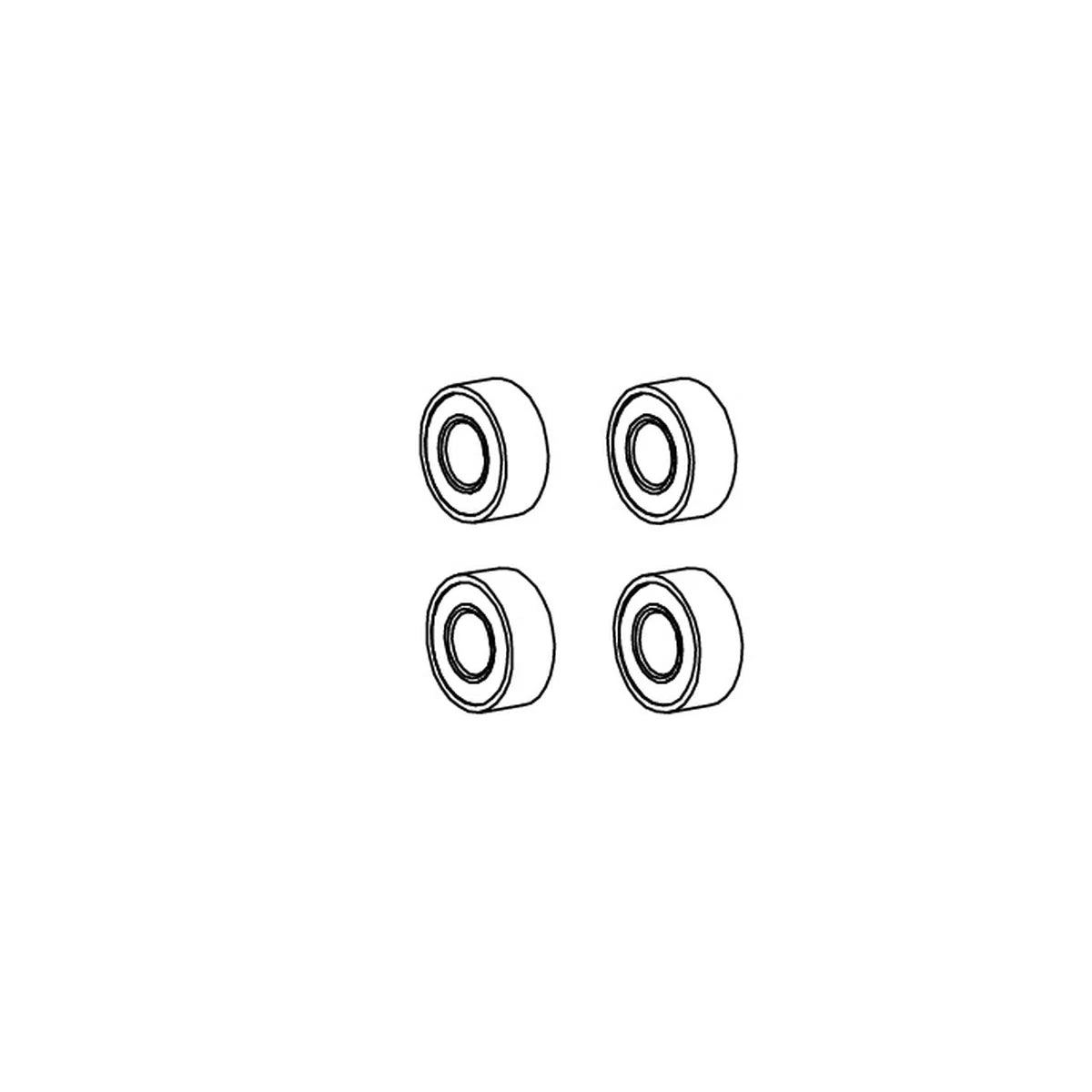 Absima Kugellager für Monster Truck Kinetic-9 15x10x4 mm (4) 1320062