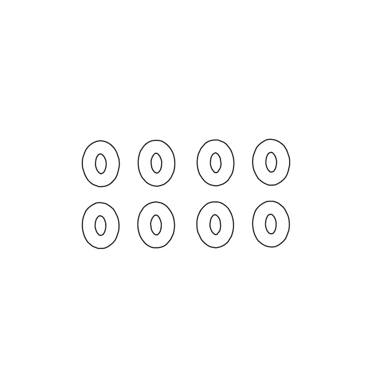 Absima O-Ringe für Monster Truck Kinetic-9 7,5x3,5x2 mm (8) 1320065