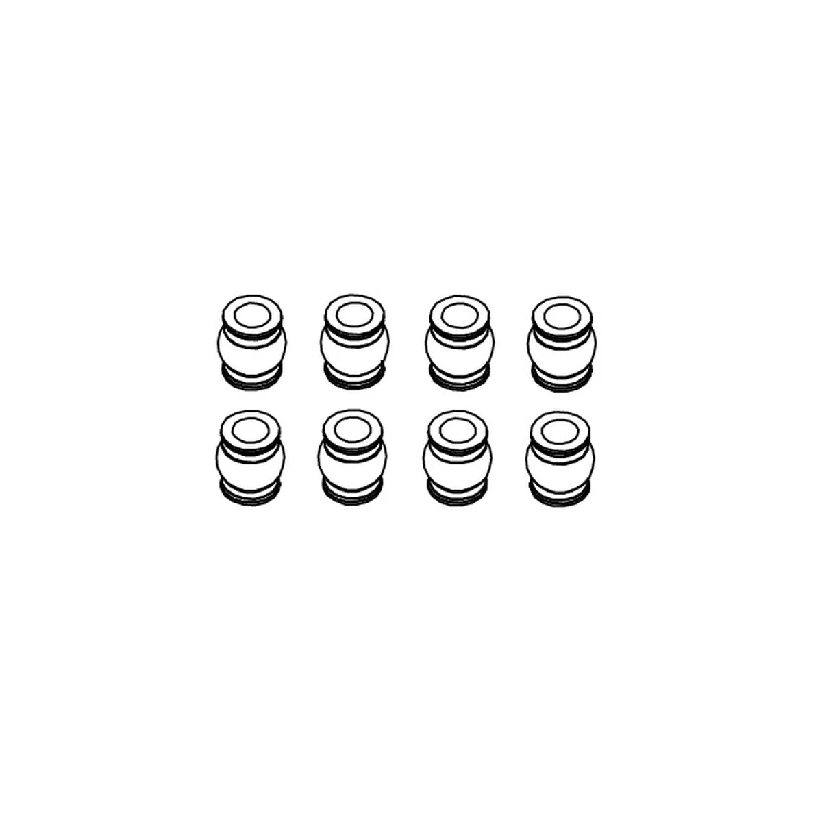 Absima Kugelköpfe für Monster Truck Kinetic-9 5,8x3,1x6,35 mm (8) 1320073
