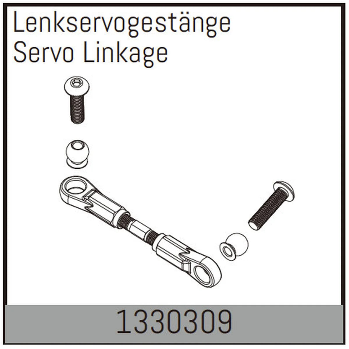 Absima Lenkservogestänge für Assassin/Stoke/Torch 4S/6S 1330309