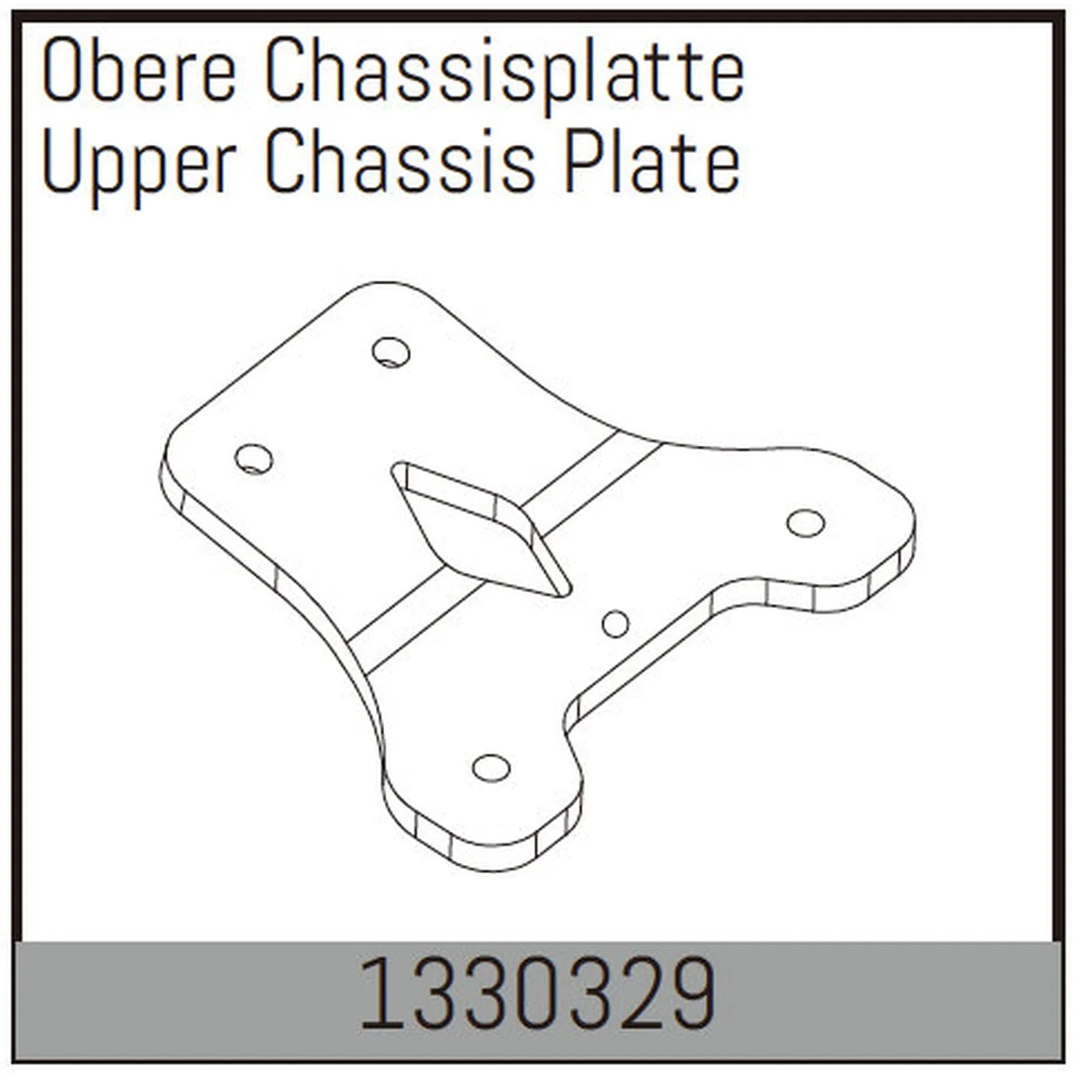 Absima Obere Chassisplatte für Assassin/Stoke/Torch 4S/6S 1330329