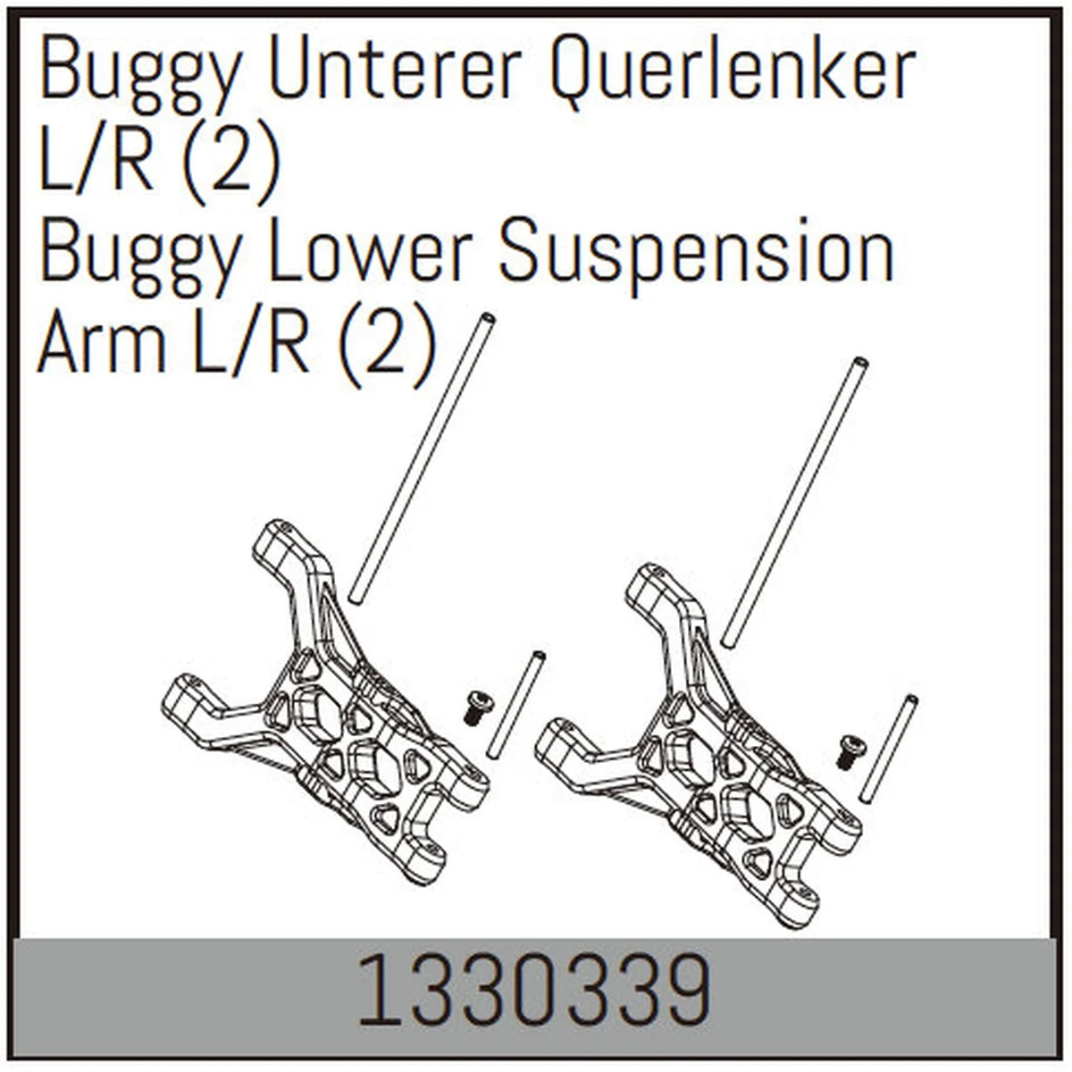 Absima Buggy Unterer Querlenker L/R (2) 1330339