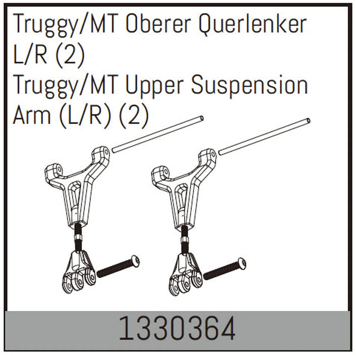 Absima Truggy/MT Oberer Querlenker L/R (2) 1330364