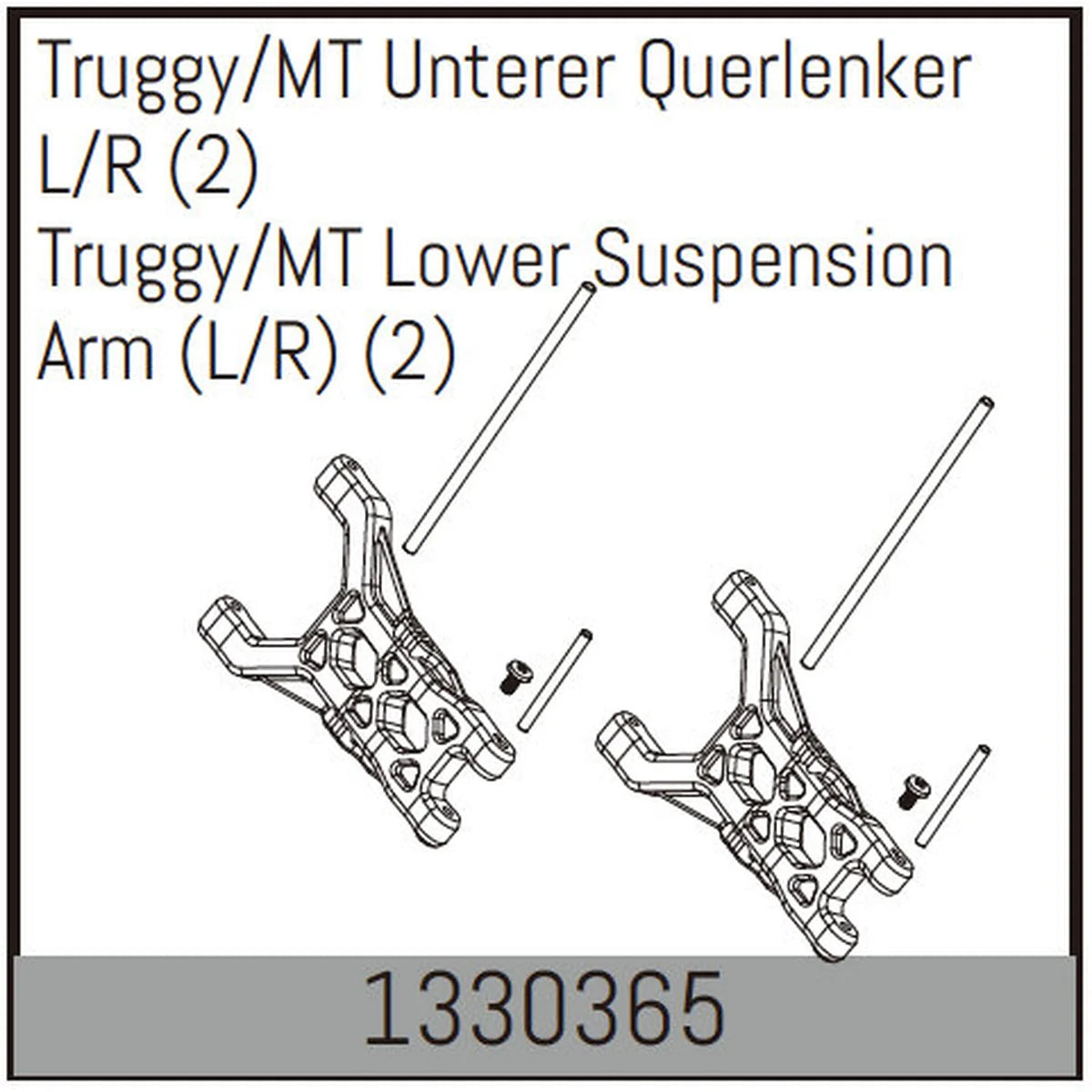 Absima Truggy/MT Unterer Querlenker L/R (2) 1330365