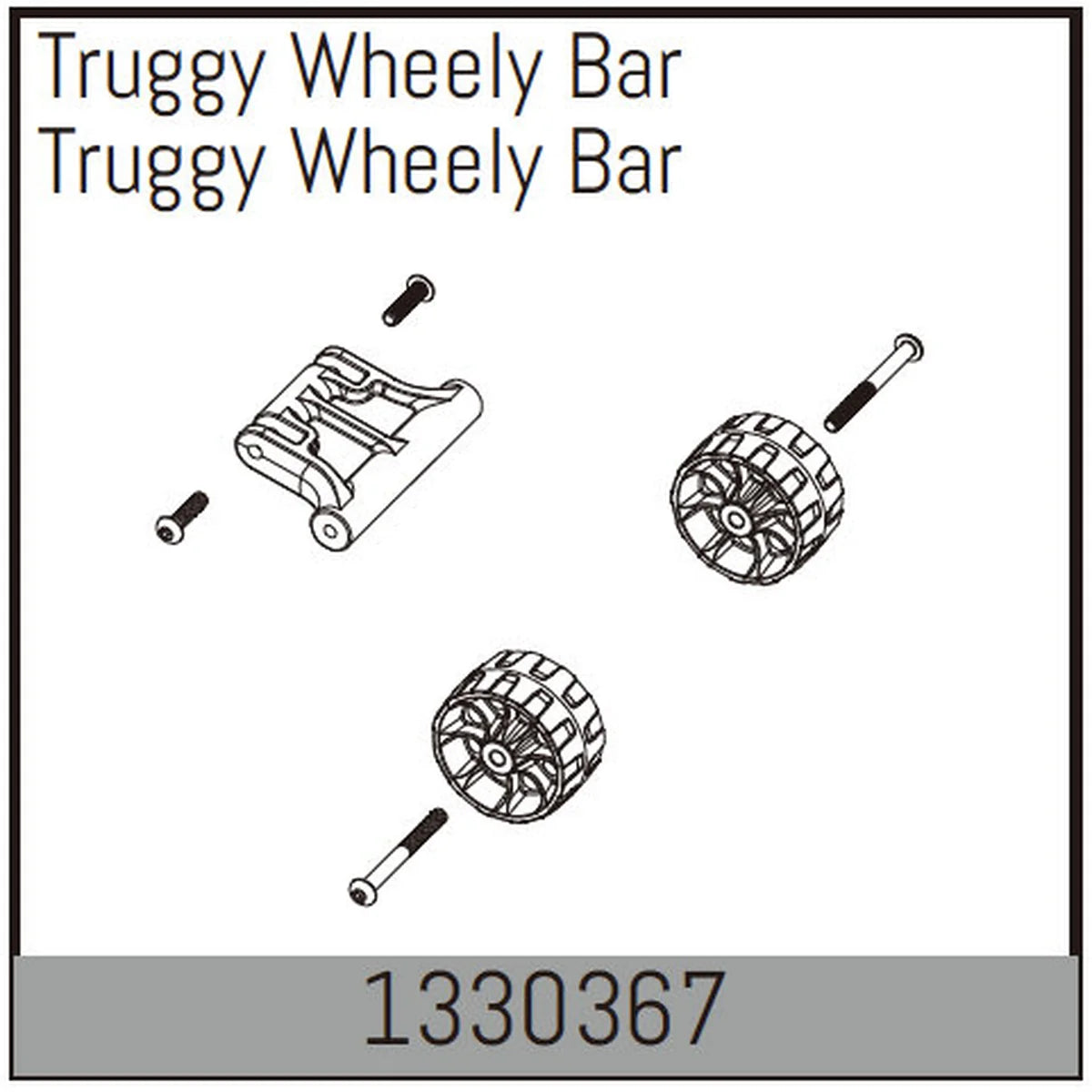 Absima Truggy Wheely Stange 1330367