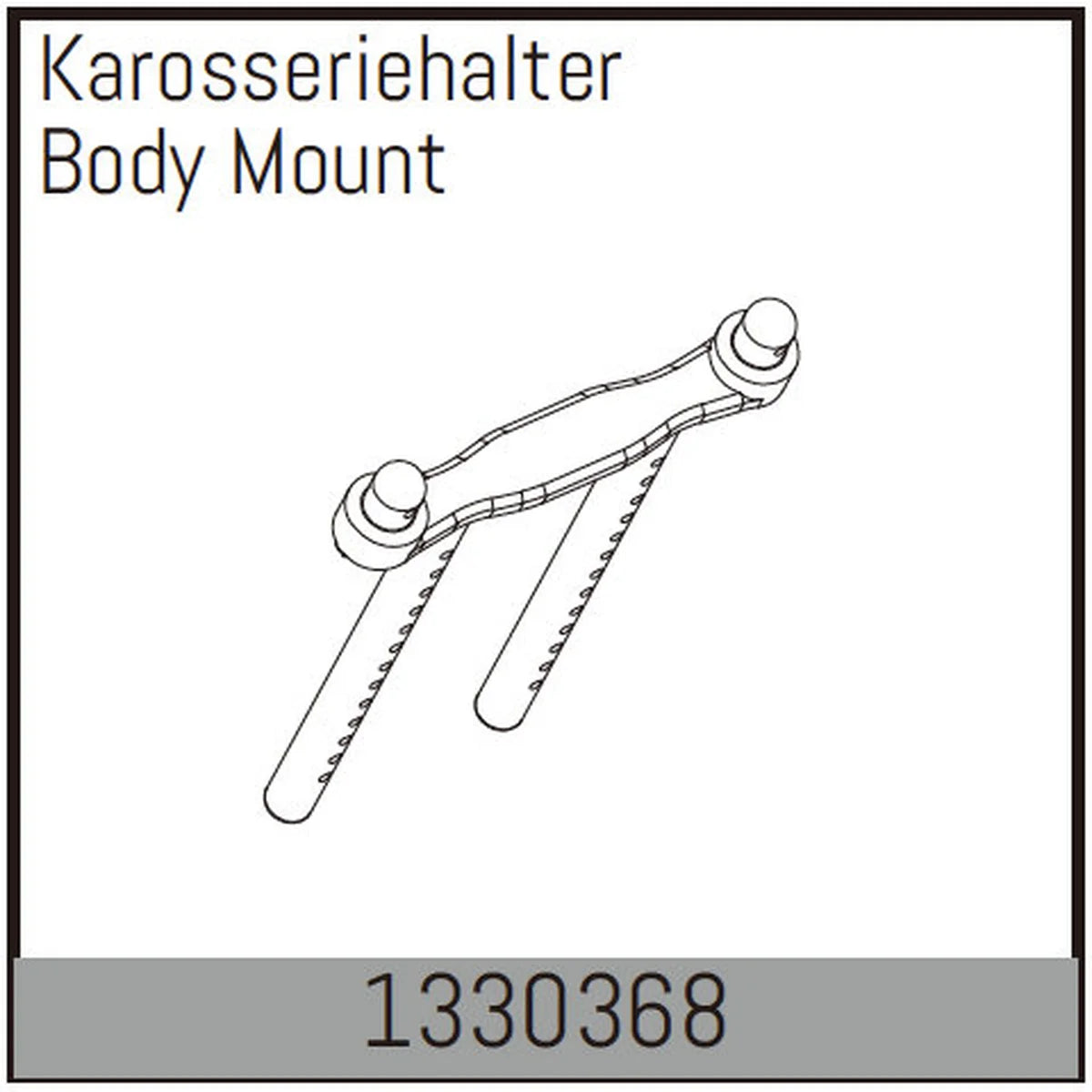 Absima Karosseriehalter (2) 1330368