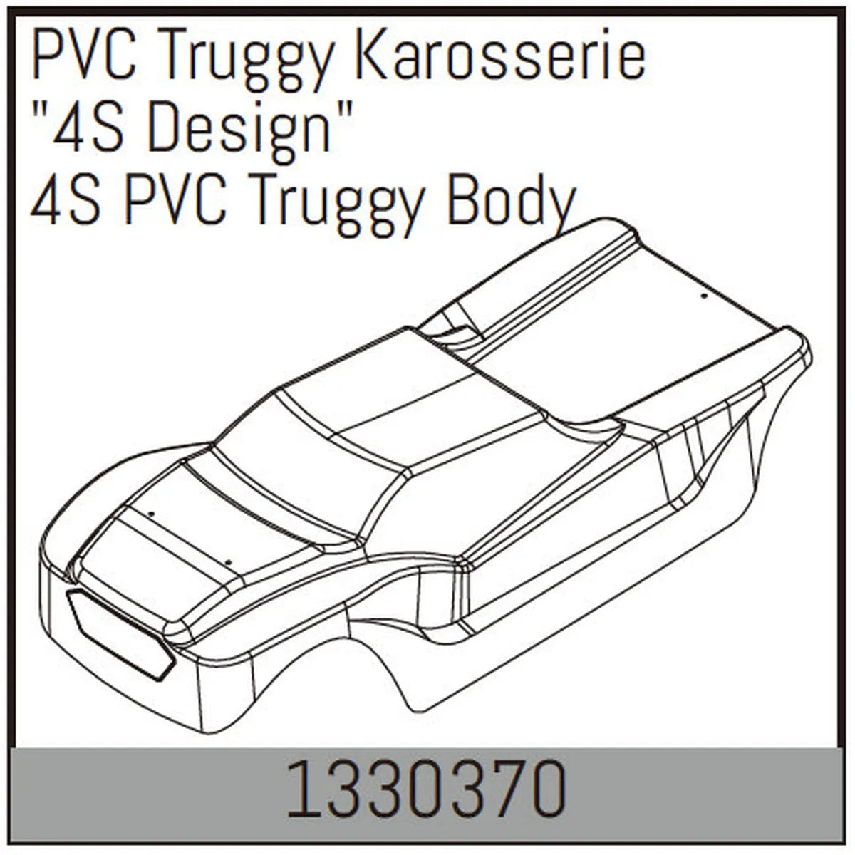 Absima PVC Truggy Karosserie "4S Design" 1330370
