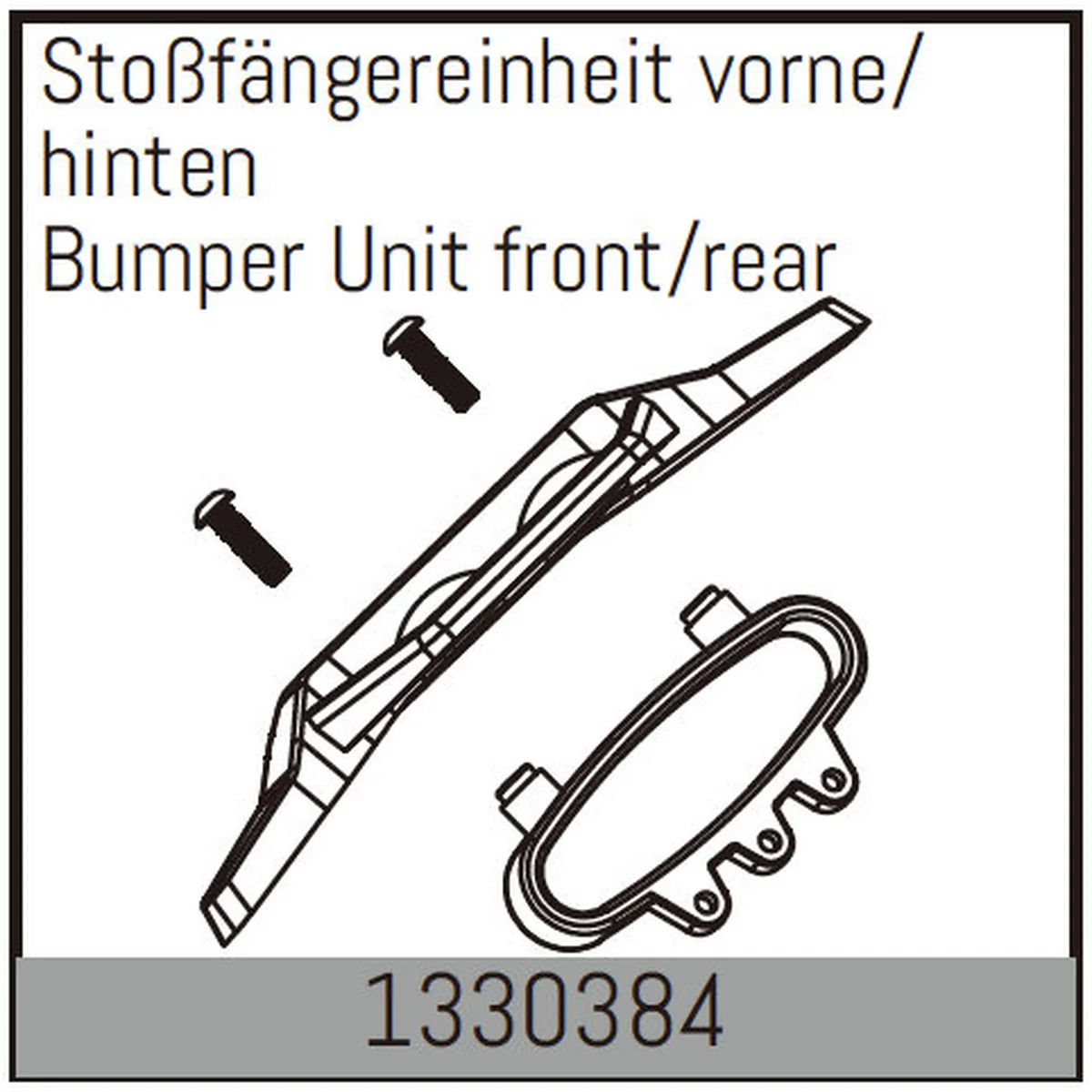 Absima Stoßfängereinheit vorne/hinten (2) 1330384