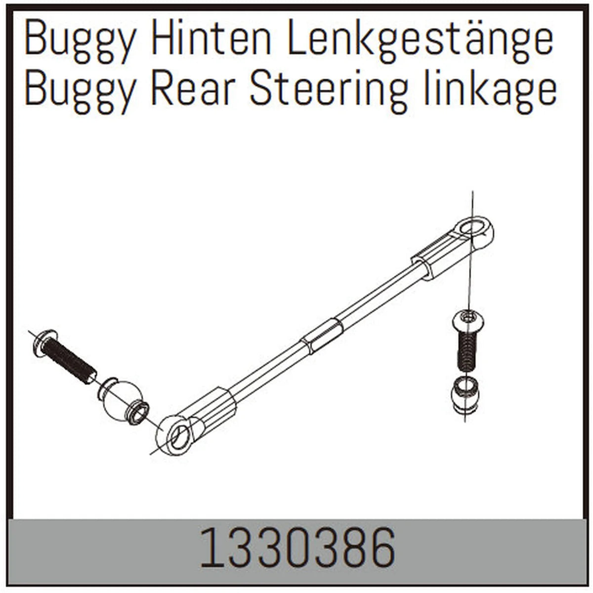 Absima Hinteres Lenkgestänge für Buggy 1330386