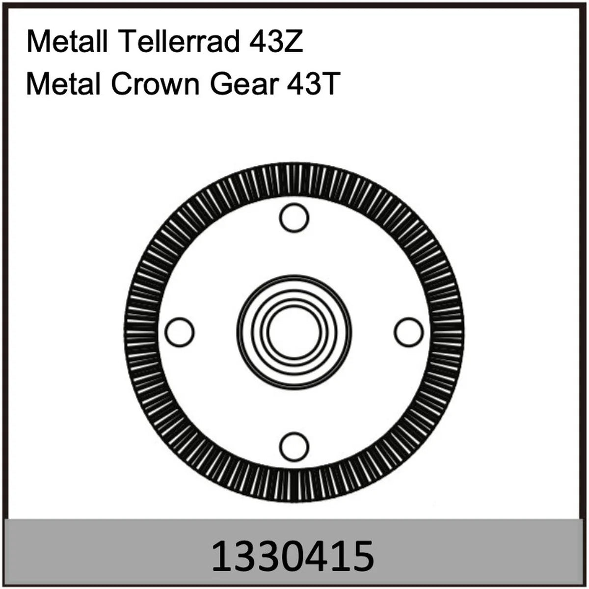 Absima Tellerrad 43 Zähne 1330415