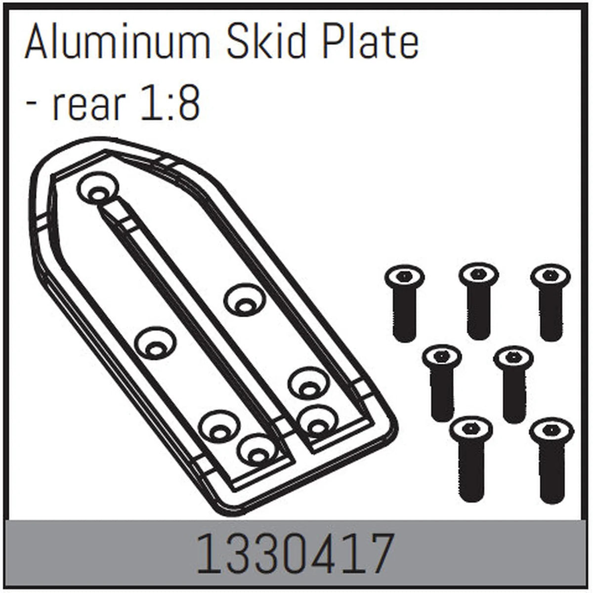 Absima Aluminium Unterfahrschutz - hinten 1:8 1330417