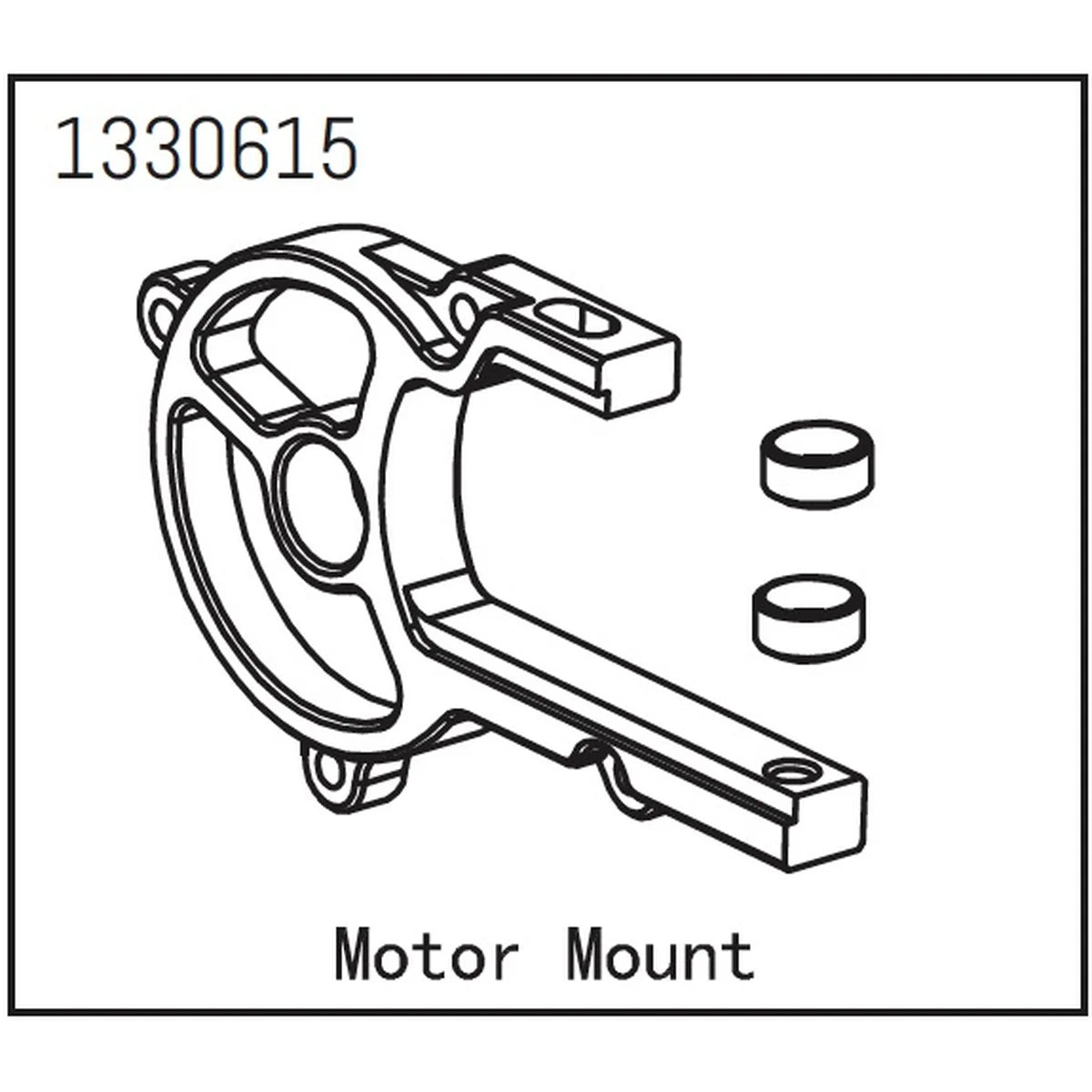 Absima Motorhalterung - Yucatan für Crawler CR1.8 1330615