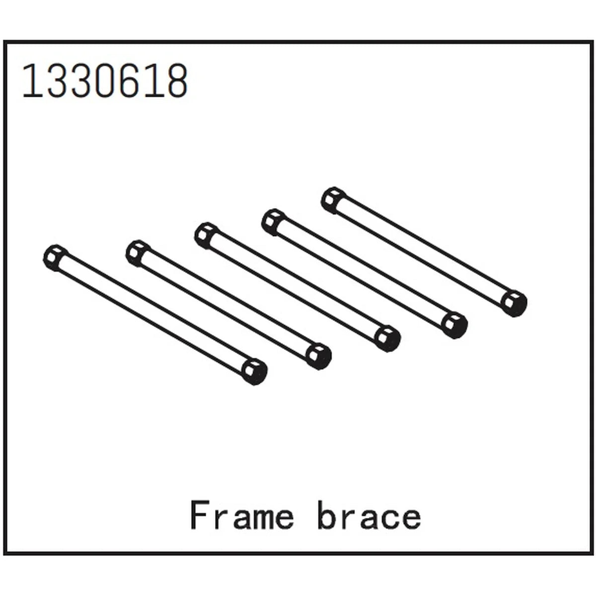 Absima Chassis Rahmenstrebe - Yucatan für Crawler CR1.8 1330618