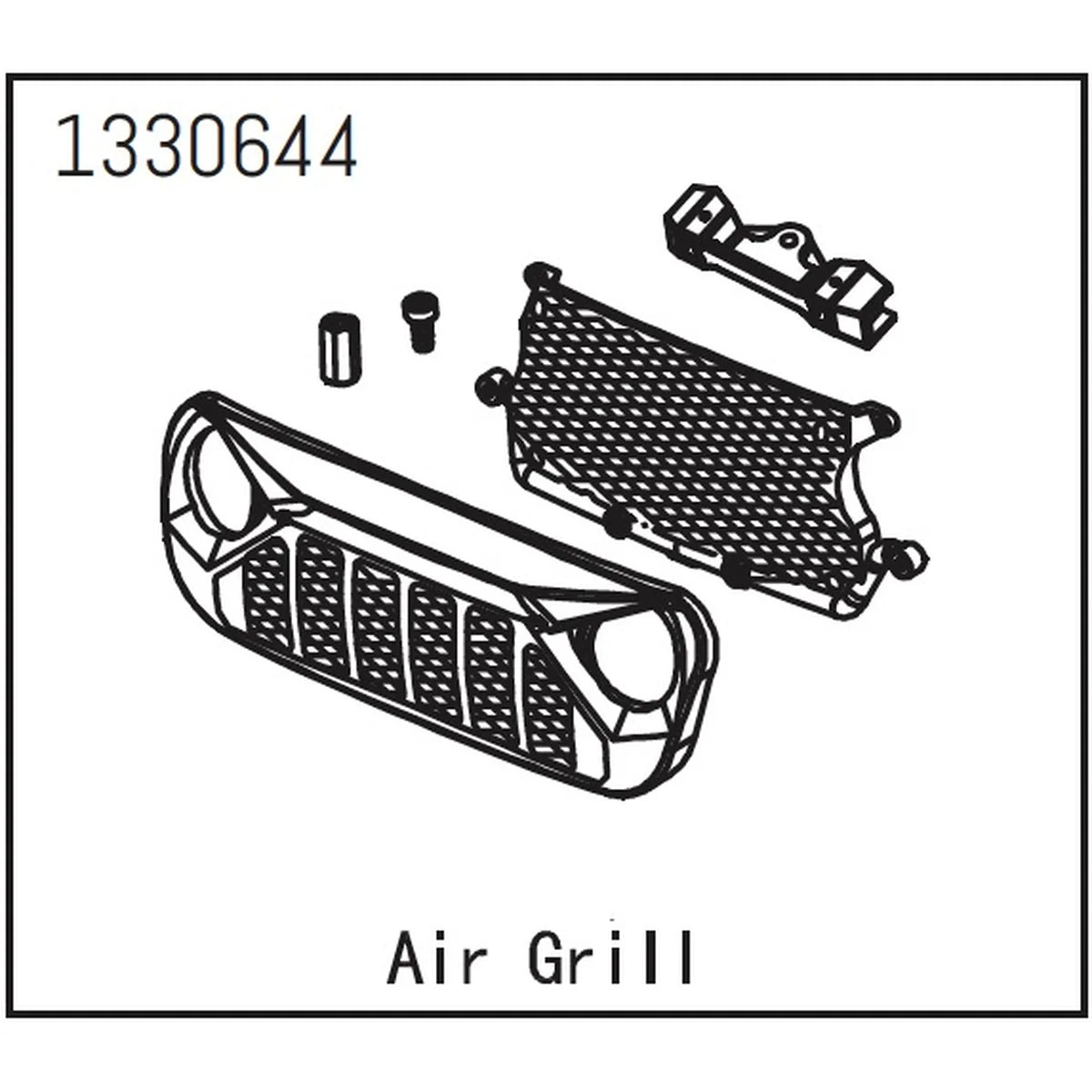 Absima Kühlergrill - Yucatan für Crawler CR1.8 1330644