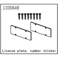 Absima Nummernschild mit Aufkleber - Yucatan für Crawler CR1.8 1330648