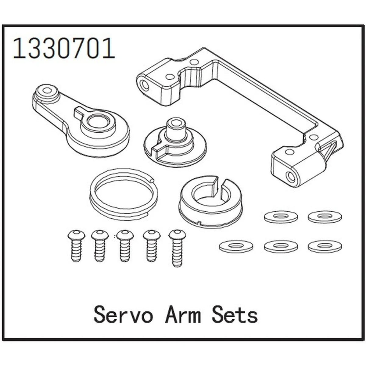 Absima Servohorn Set - BronX für Crawler CR1.8 1330701