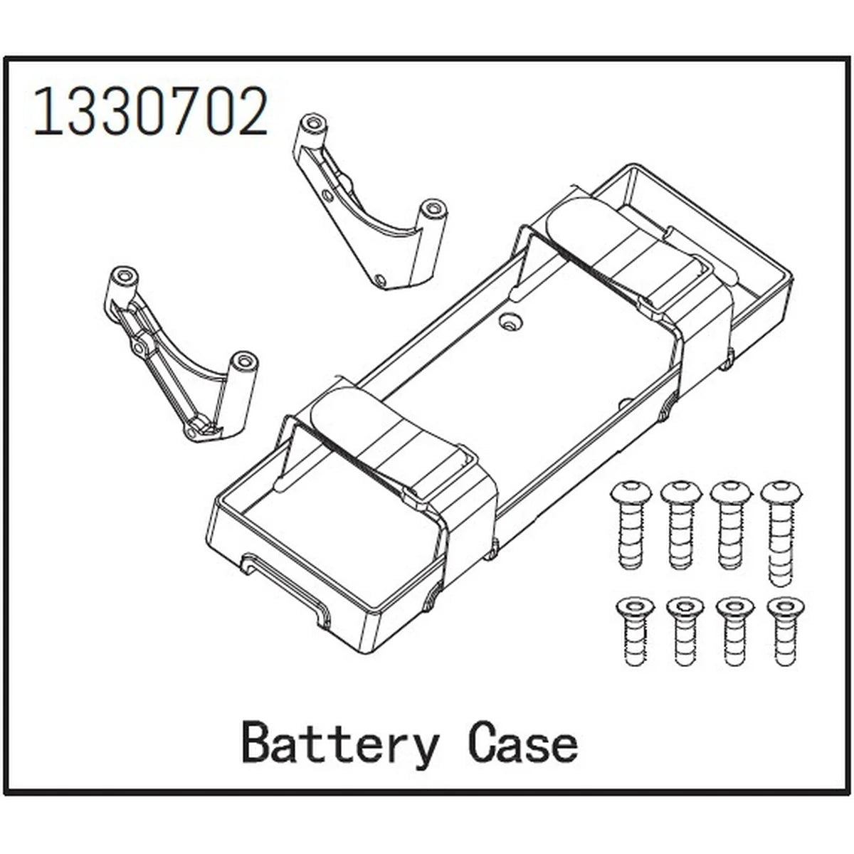 Absima Batteriehalter Set - BronX für Crawler CR1.8 1330702