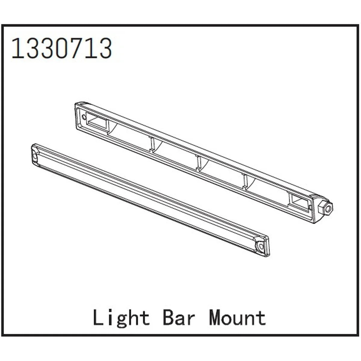 Absima Dachlichtleiste (ohne LEDs) - BronX für Crawler CR1.8 1330713
