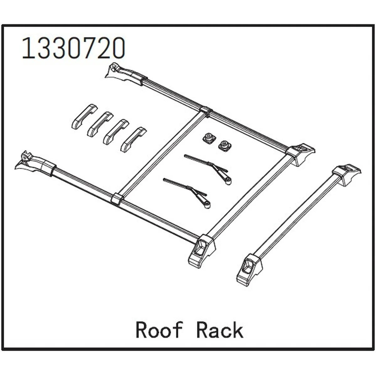 Absima Dachträgerset - BronX für Crawler CR1.8 1330720