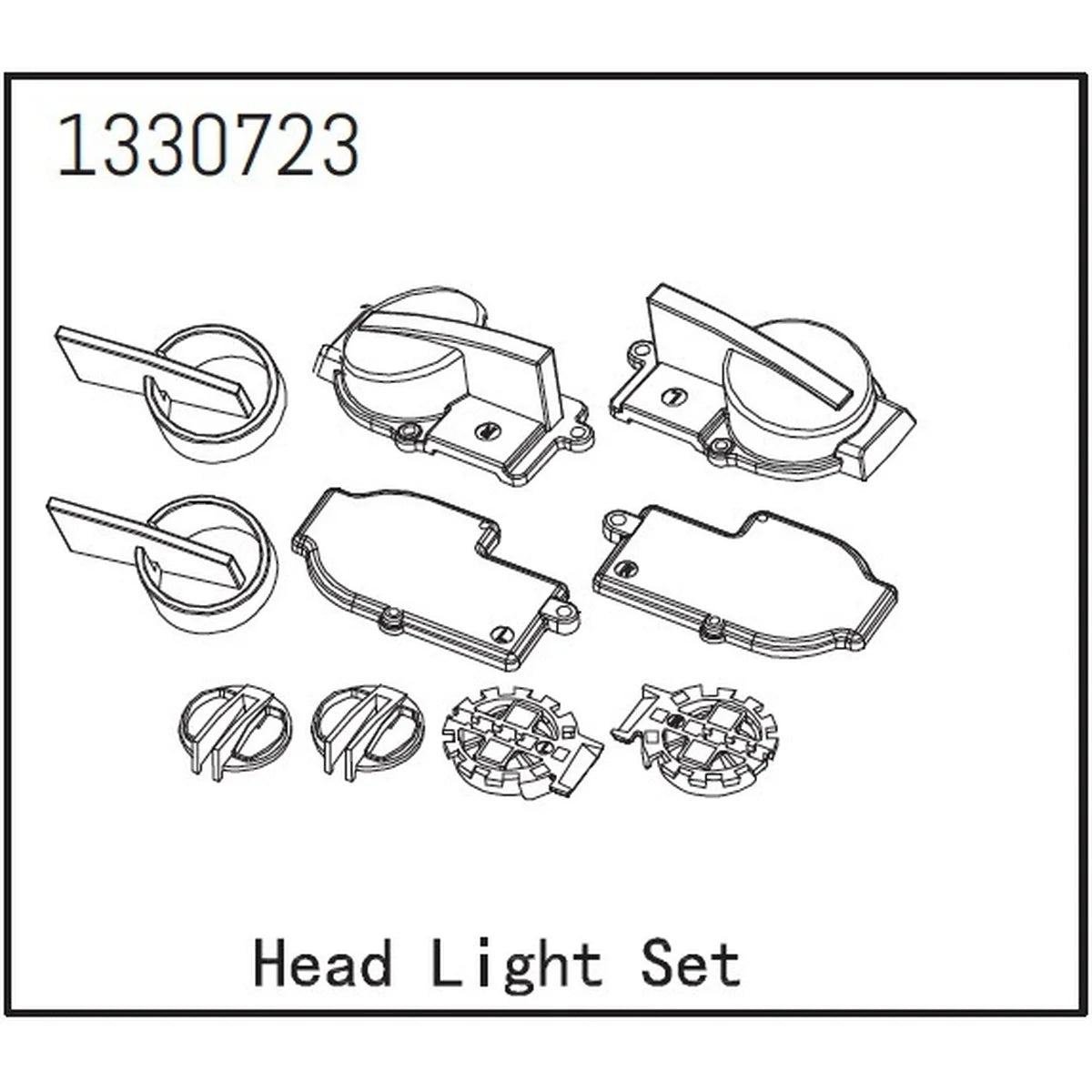 Absima Frontscheinwerfer Set - BronX für Crawler CR1.8 1330723