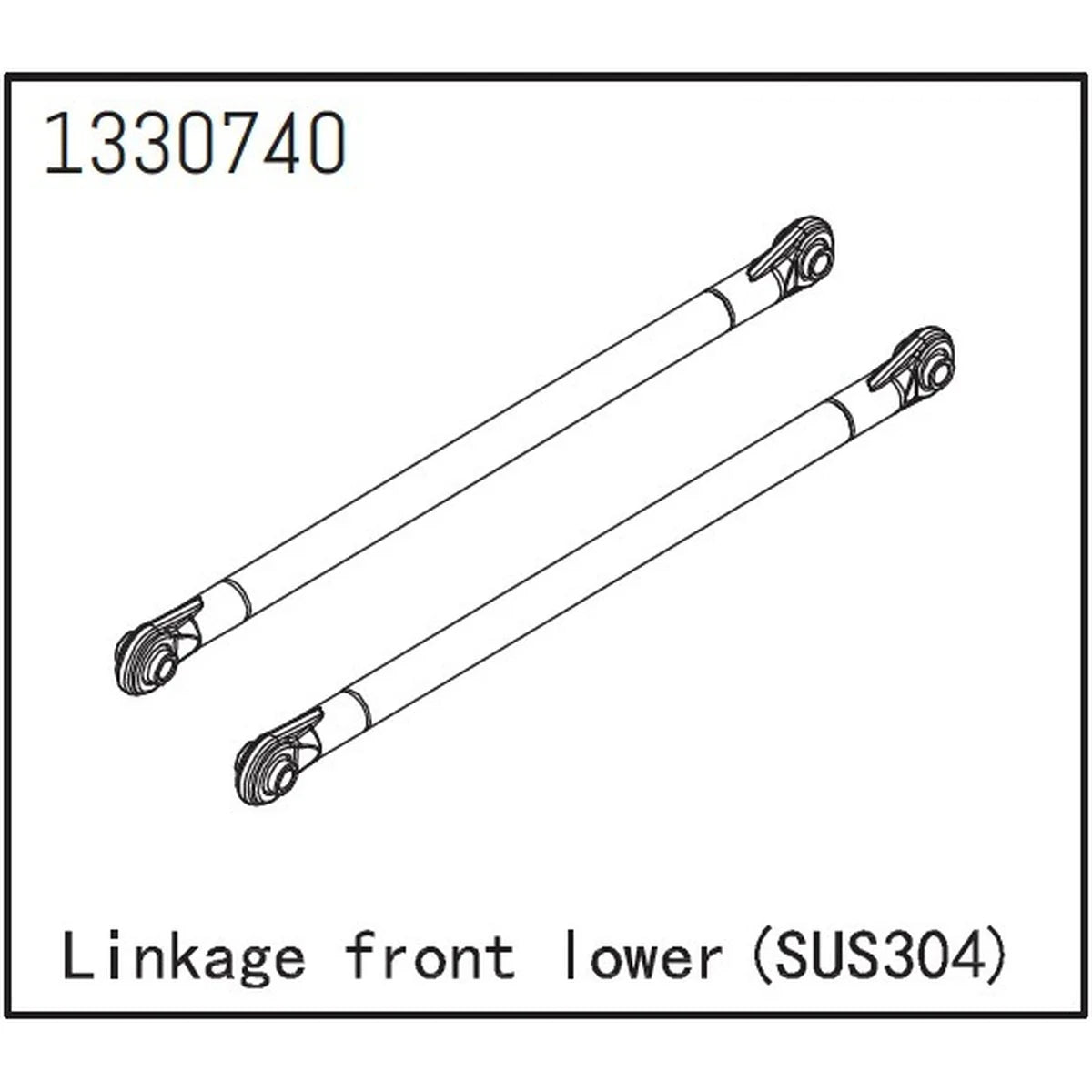 Absima Linkset vorne/unten - BronX für Crawler CR1.8 1330740