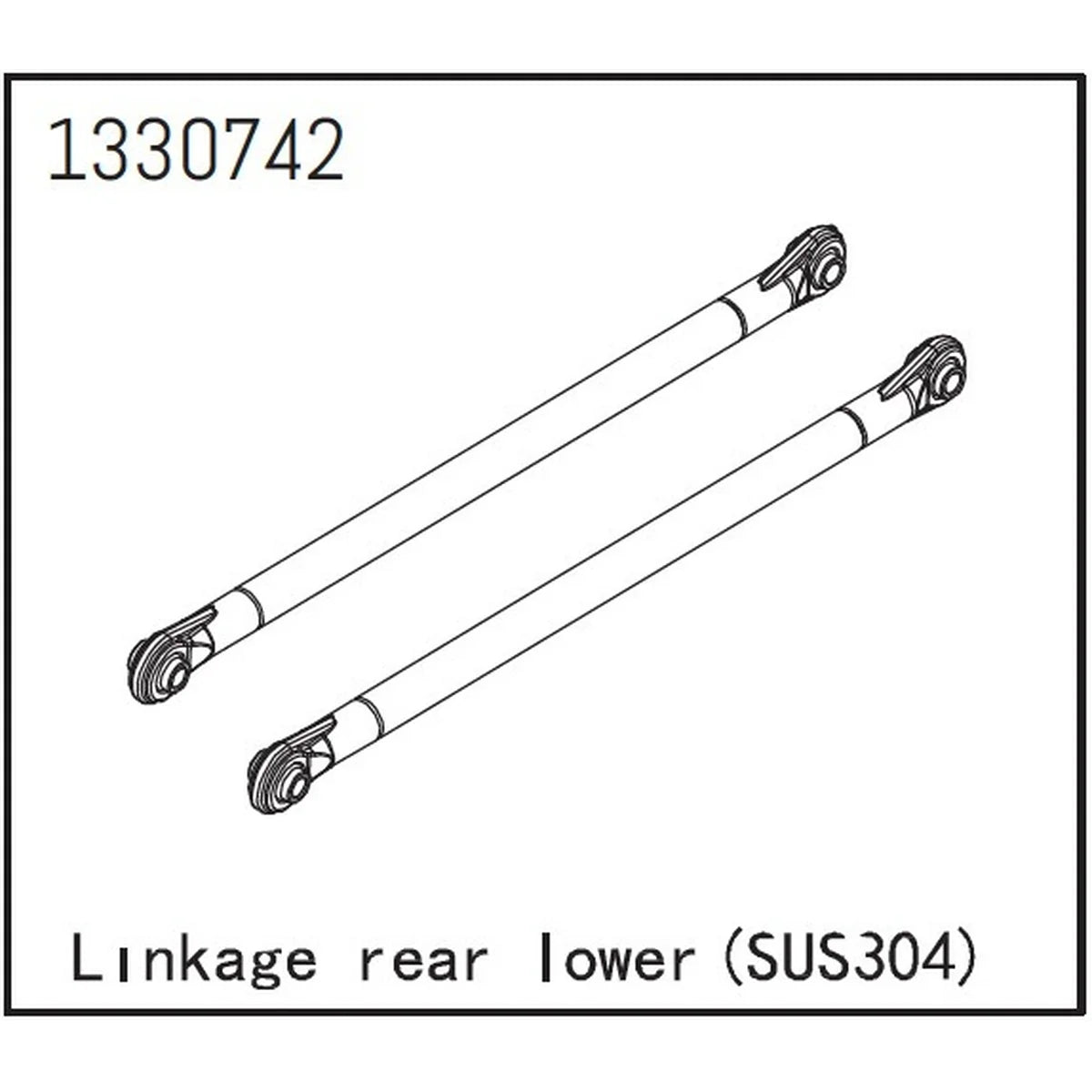 Absima Linkset hinten/unten - BronX für Crawler CR1.8 1330742