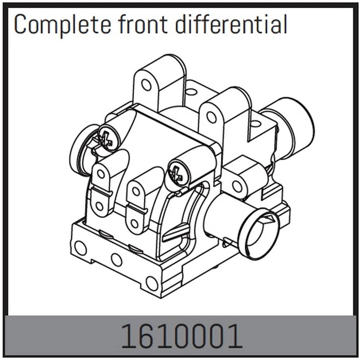 Absima Differential vorne komplett für 1:16 Touring Car 1610001