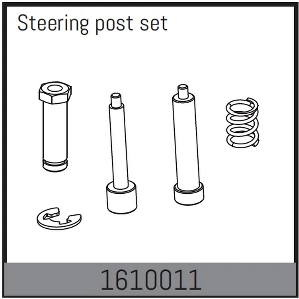 Absima Lenkung Halter Set für 1:16 Touring Car 1610011