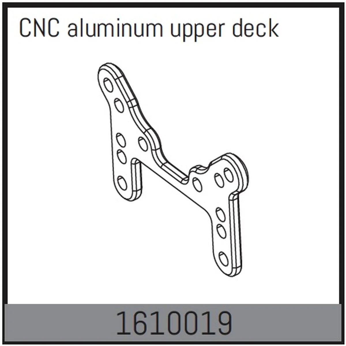 Absima CNC Alu Dämpferbrücke vorne für 1:16 Touring Car 1610019