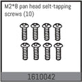 Absima M2x8 Linsenkopf selbstschneidende Schrauben (10) für 1:16 Touring Car 1610042