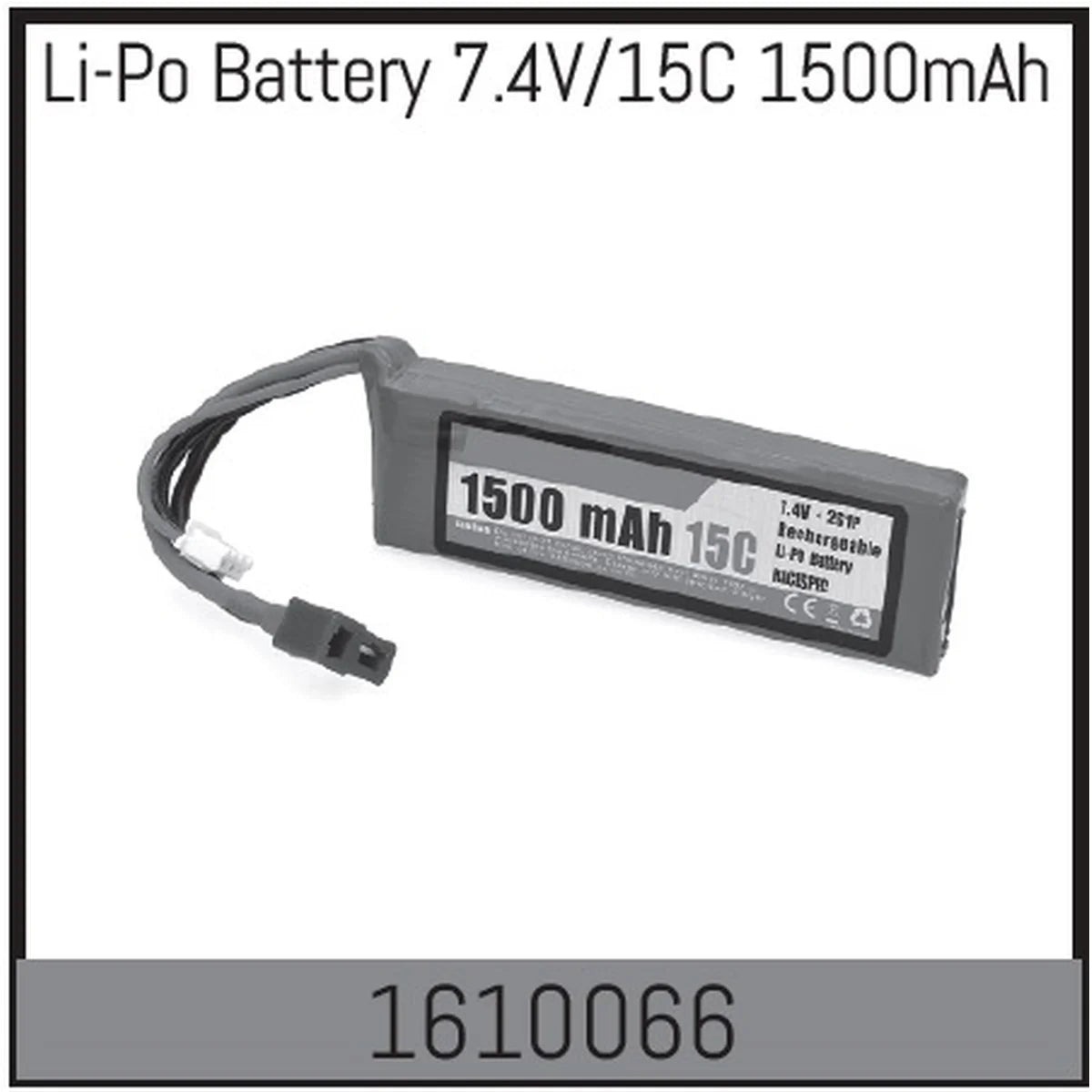 Absima Li-Po Akku 7,4V/15C 1500mAh für 1:16 Touring Car 1610066