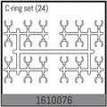 Absima C-Ring Set (24) für 1:16 Touring Car 1610076