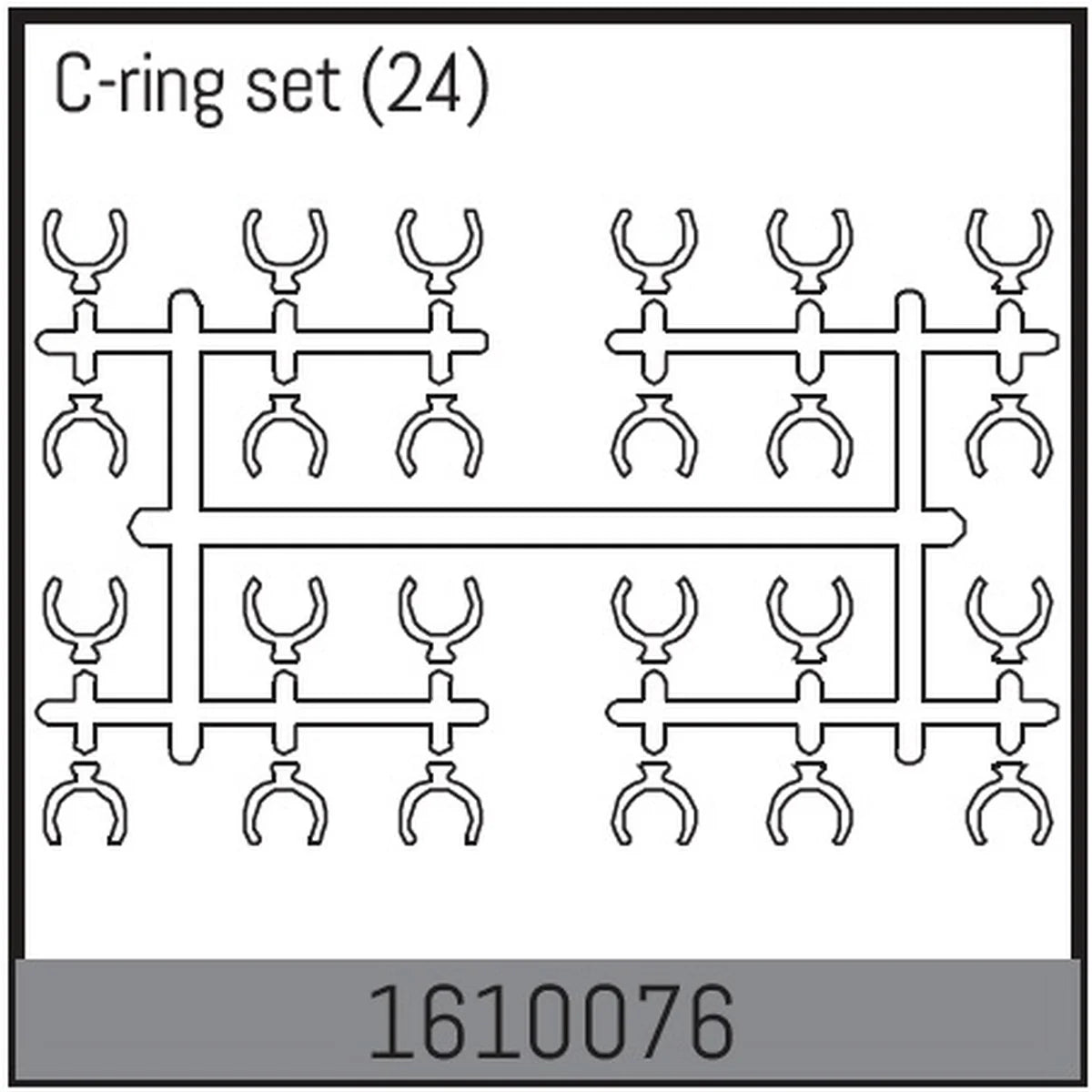 Absima C-Ring Set (24) für 1:16 Touring Car 1610076