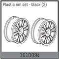 Absima Kunststoff Felgen Set - schwarz (2) für 1:16 Touring Car 1610094