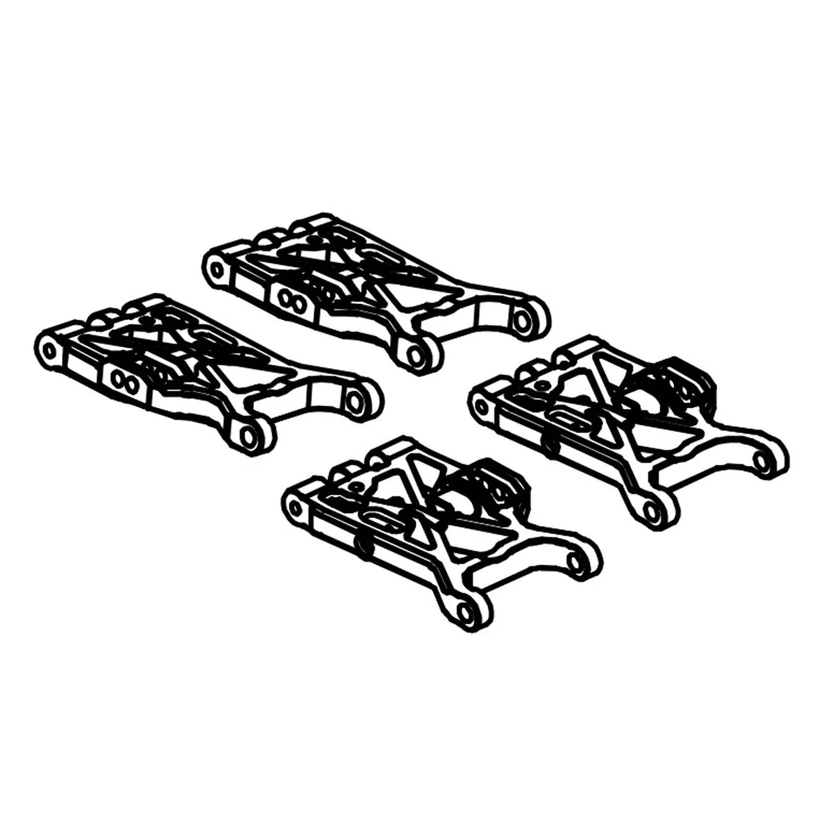 Absima Querlenker-Set unten v/h für Monster Truck Mini AMT 1610100