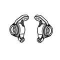 Absima Naben L/R hinten für Monster Truck Mini AMT 1610105