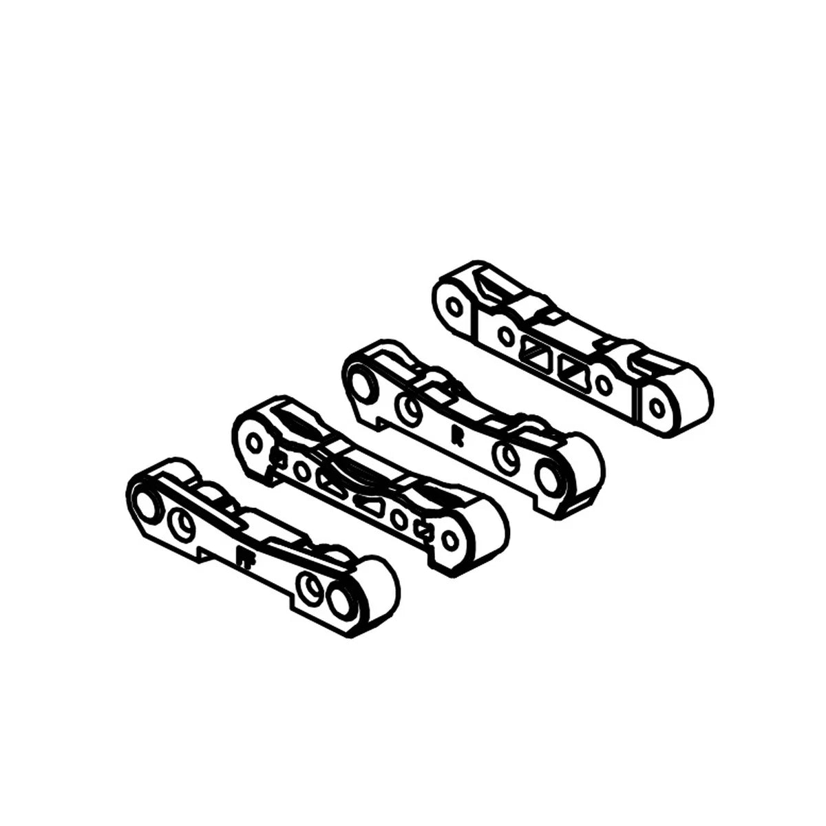 Absima Querlenkerhalter v/h für Monster Truck Mini AMT 1610114