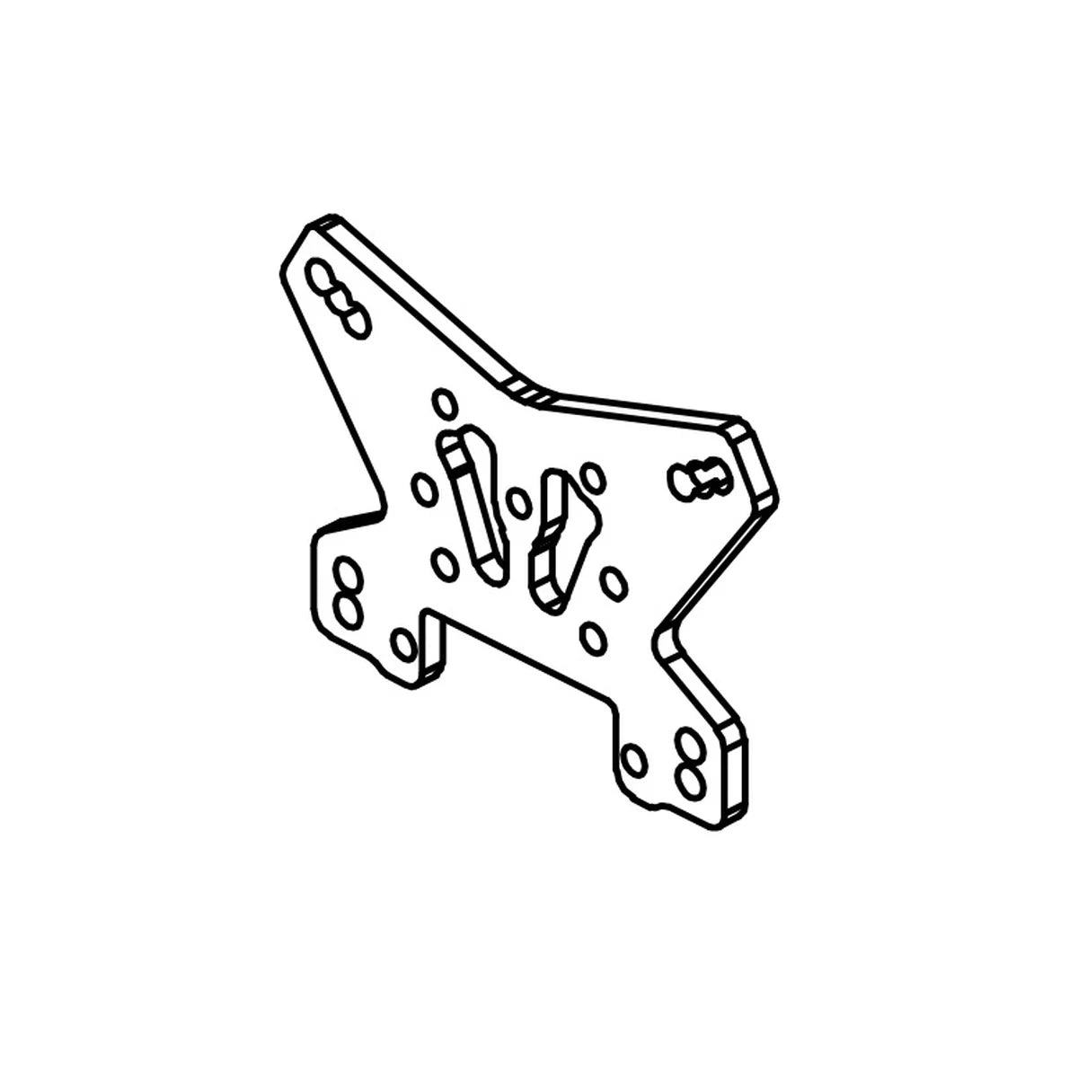 Absima Alu Dämpferbrücke hinten für Monster Truck Mini AMT 1610117