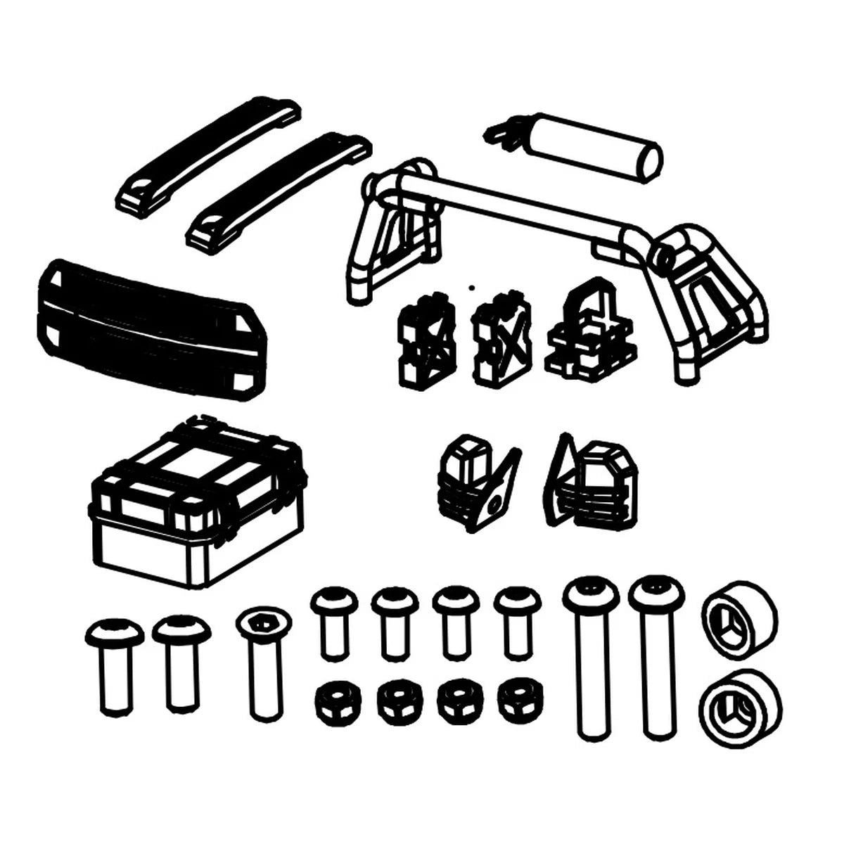 Absima Karosserie Attaschment Teile für Monster Truck Mini AMT 1610119