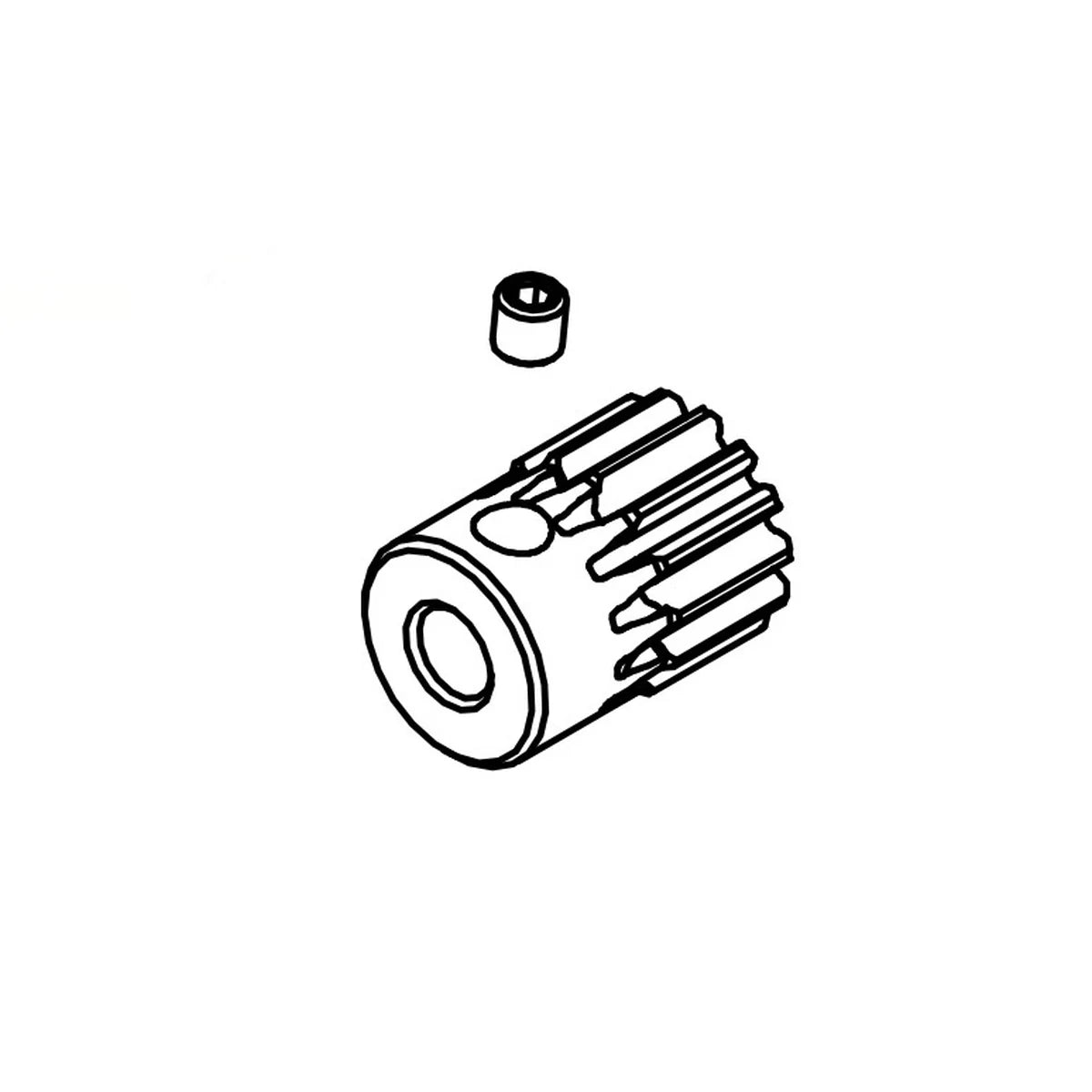 Absima Motorritzel 48dp 15T für Monster Truck Mini AMT 1610140