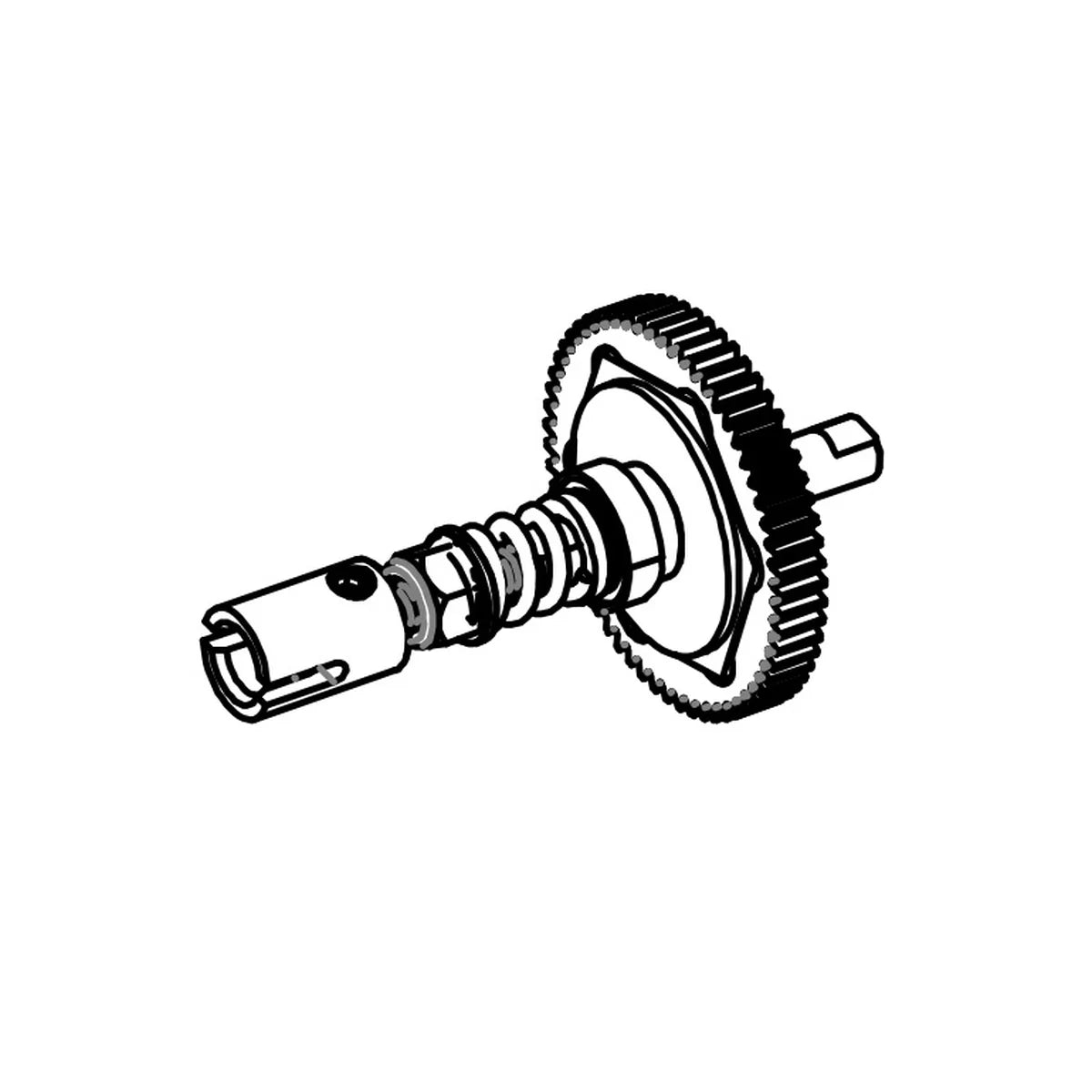 Absima Slipper Zahnrad Baugruppe für Monster Truck Mini AMT 1610142