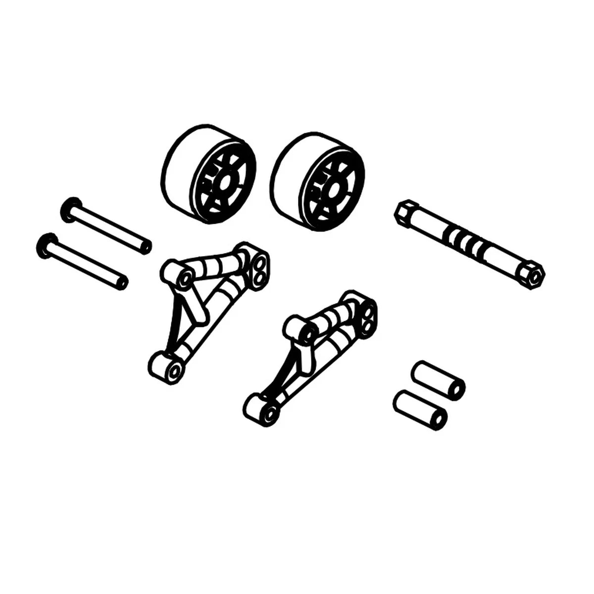 Absima Wheelie-Bar-Set für Monster Truck Mini AMT 1610146