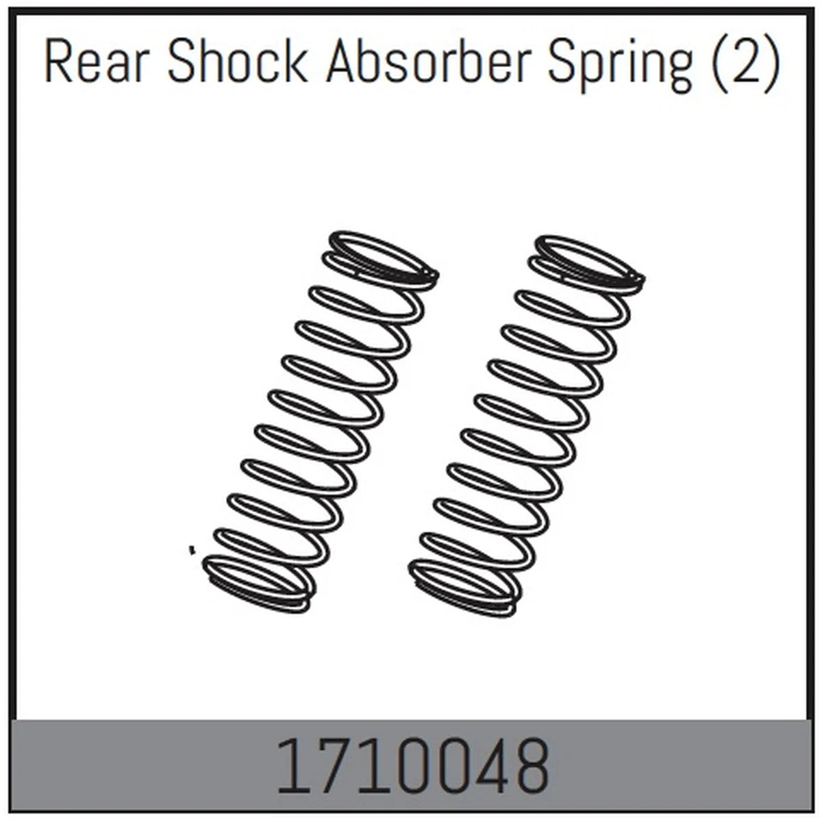 Absima Stoßdämpferfeder hinten (2) für 1:7 Rock Racer Mamba 7 1710048