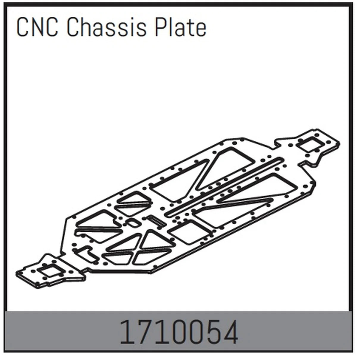 Absima CNC Chassisplatte für 1:7 Rock Racer Mamba 7 1710054