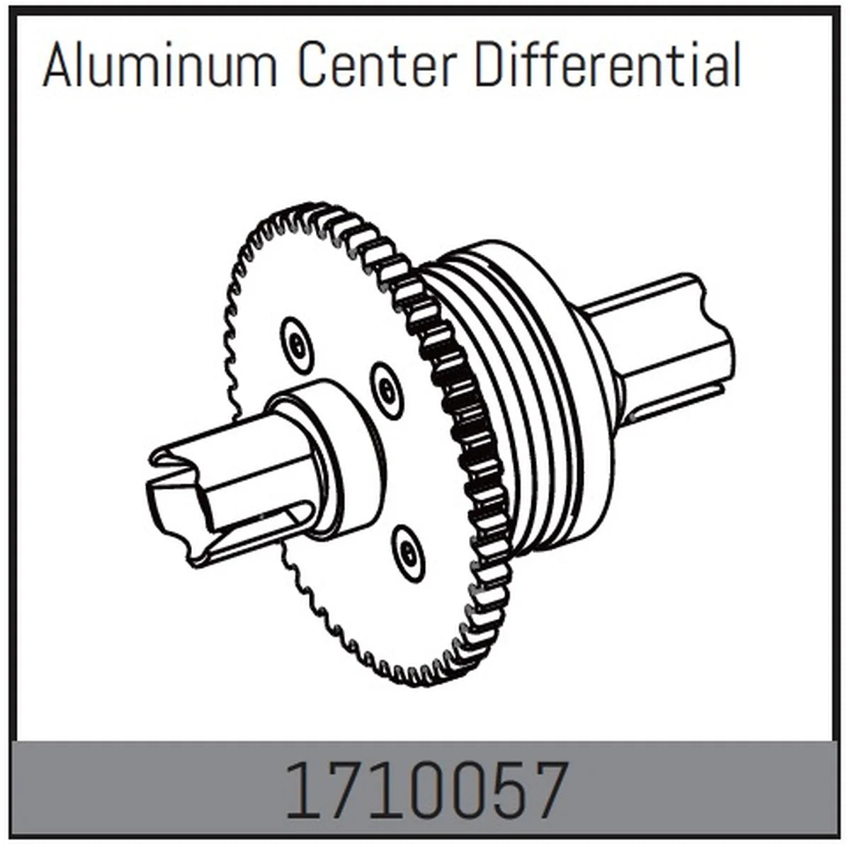 Absima Aluminium Mitteldifferential für 1:7 Rock Racer Mamba 7 1710057