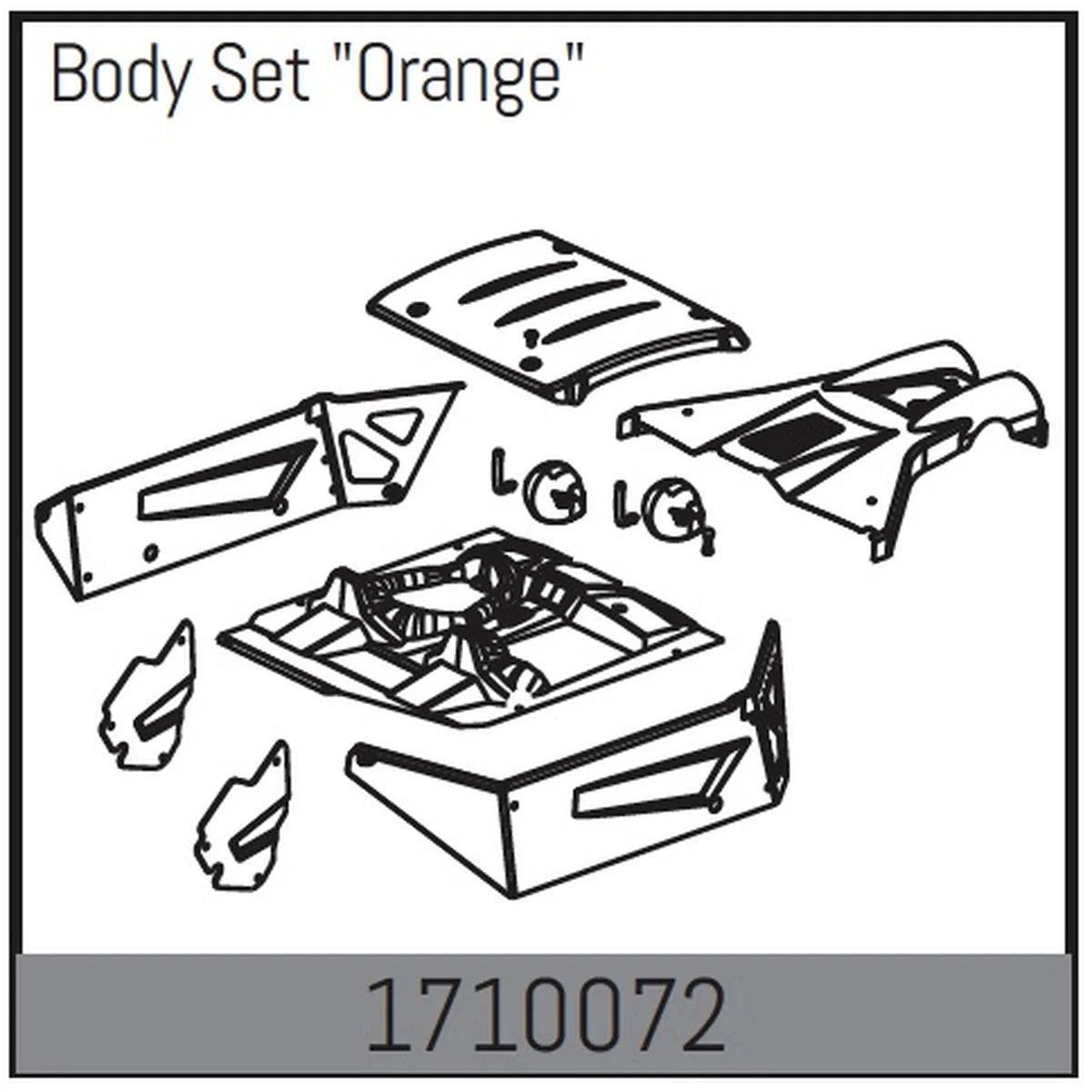 Absima Karosserie - version Orange 1710072