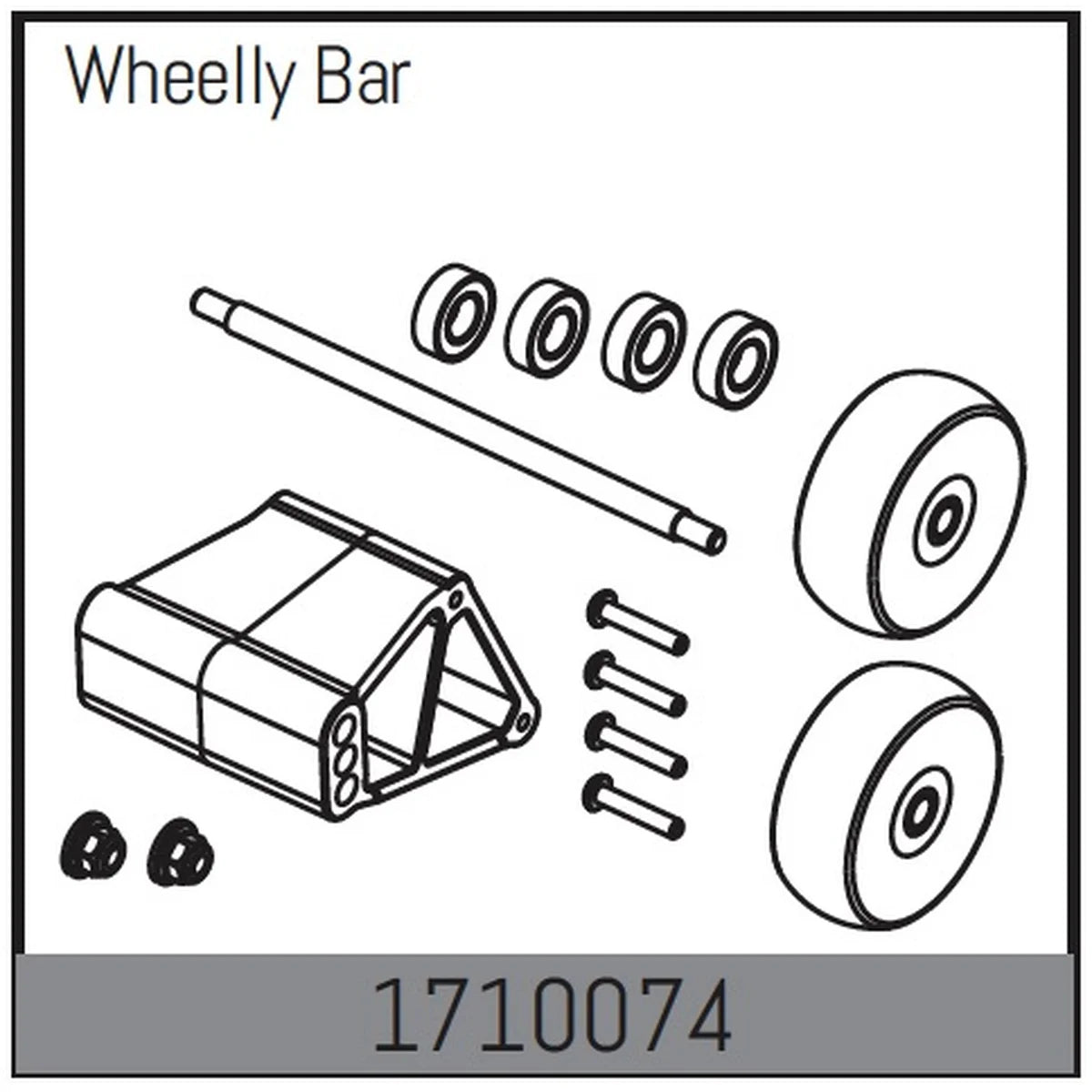 Absima Wheelie-Bar für 1:7 Rock Racer Mamba 7 1710074