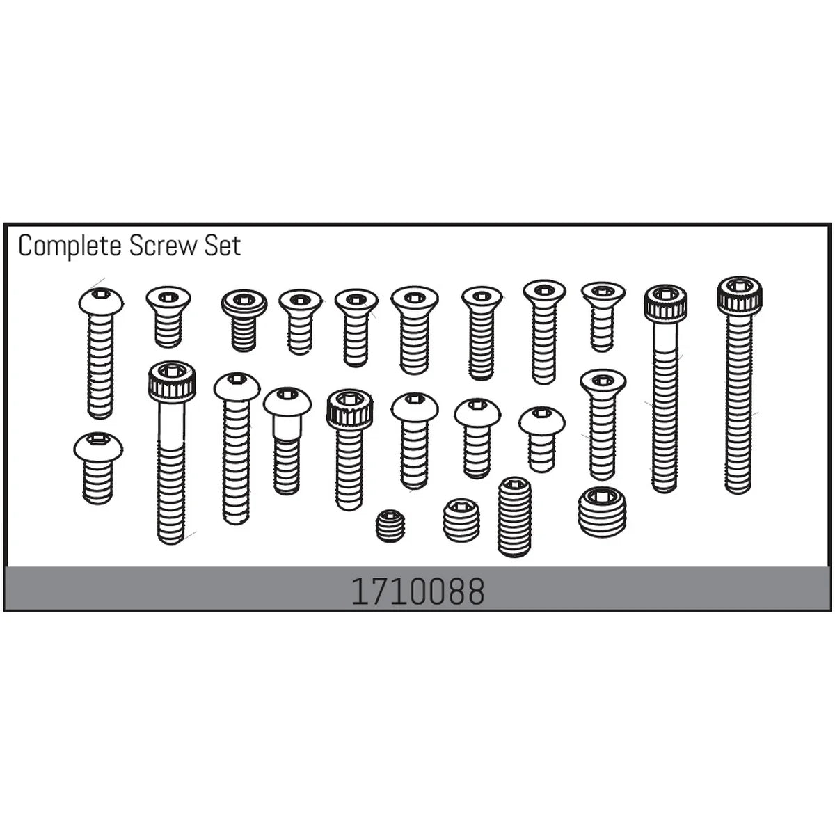 Absima Komplettes Schraubenset für 1:7 Rock Racer Mamba 7 1710088