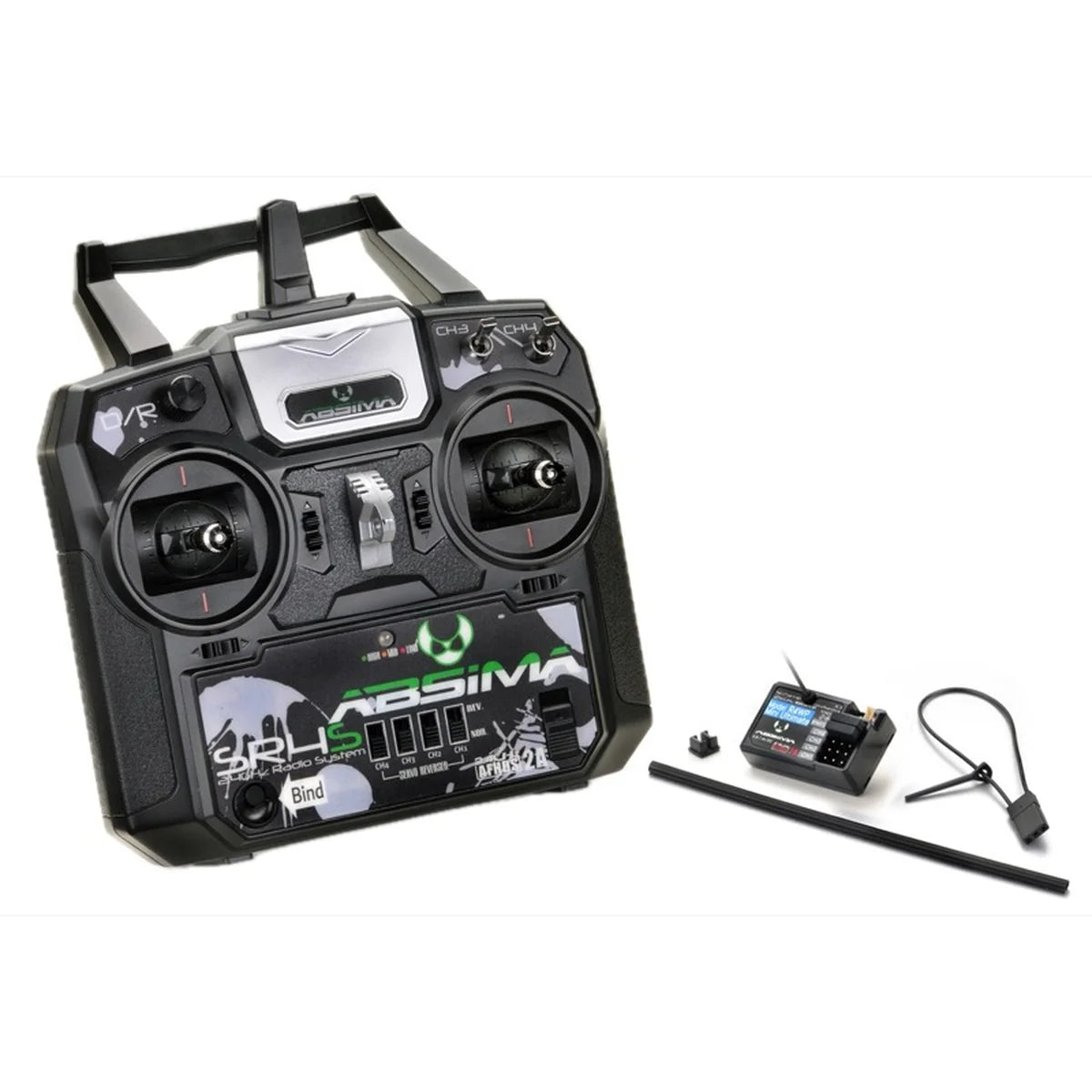 Absima 4-Kanal Stick Fernsteuerung "SR4S" 2.4GHz inkl. Empfänger 2000022